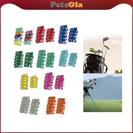 [PETSOLA] Set of 9 golf iron covers, golf club headcovers, number tag guard gift club
