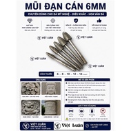 Bullet-shaped Diamond Grinding Bit for 6mm Die Grinder