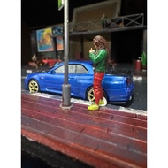 Diorama figure rasta people 1/64
