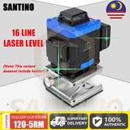 SANTINO 12/16 Line Laser Level Adjustable 360 Rotary 3D Laser Green Light Visible Indoors And Outdoo