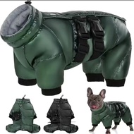 French Bulldog Bulldog Teddy Bichon Schnauzer Clothes Thickened Warm Four-legged Dirt-resistant Cott