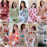 STOK_PYJAMAS SET PYJAMAS WOMEN LADIES BAJU TIDUR