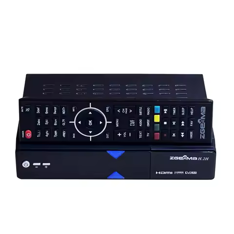 Original ZGEMMA H.2H Enigma2 Satellite Receiver with BCM7362 Dual Core Linux OS (1xDVB-S2+1x DVB-T2/