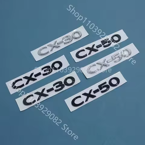for Mazda CX-30 black front logo, middle grille sticker, CX30 rear logo, luggage compartment logo ac