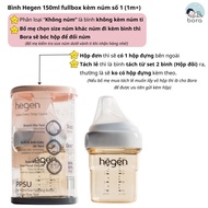 Bình sữa Hegen cao cấp 60ml 150ml 240ml 330ml được chọn núm cam kết chính hãng