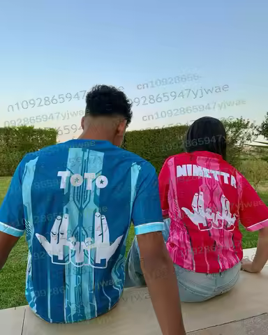 JUL Maillot TOTO Et Ninetta Jersey Men's And Women Trendy Rap Culture Print T-shirts Breathable Foot