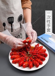 即棄餐具 - 【100入】一次性手套 TPE加厚耐用 食品手套 食物手套 家用烘焙手套 衛生清潔 即棄手套式