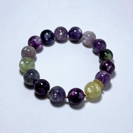 天然礦石 頂級彩祖母晶 11.5 mm 手鍊