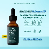 MADEVINE Hair Oil dan Shampoo Paket Perawatan Rambut Rontok dan Penumbuh