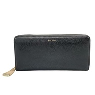 Paul Smith SMITH'S Long Wallet heart leather black Direct from Japan Secondhand