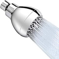 High Pressure Shower Head 3 Inches Anti-clog Anti-leak Fixed Showerhead Chrome with Adjustable Swivel Brass Ball Joint for Relaxing &amp; Comfortable Shower Experience Aisoso