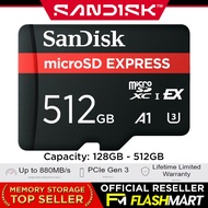 SanDisk MicroSD Express Card 256GB 512GB for Nintendo Switch 2 Read Speed 880MB/s FlashMartSG