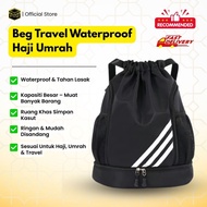 Beg Travel Sandang Waterproof – Kalis Air, Kapasiti Besar & Tahan Lasak | Ruang Kasut & Poket Zip | 