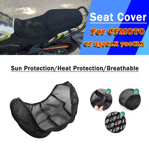 FOR CFMOTO CF 250CLX 700CLX CLX700 CLX 250 700 Mesh Motorcycle Seat Cover 3D Elastic Breathable Heat
