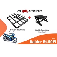 Tapak Monorack Rapido Suzuki Raider R150Fi Food Delivery Bag Bracket R 150 Fi Raider150 R150 150Fi /