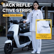 [HOUSGOOD]Motor Baju Hujan Motor baju hujan waterproof Outdoor PVC raincoat for motorcycles windproo