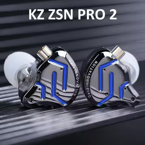 KZ ZSN PRO 2 Wired Earphones 1BA+1DD In Ear Monitor Stage Live Earbuds HiFi Stereo Bass Music Sports