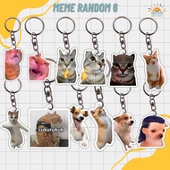 GANTUNGAN [CAT VER. 6] ACRYLIC KEYCHAIN/ACRYLIC KEYCHAIN/CAT MEME KEYCHAIN VERSION 6