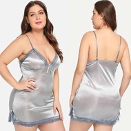Baju harom Lingerie Dress satin lace sexy set+cd tali