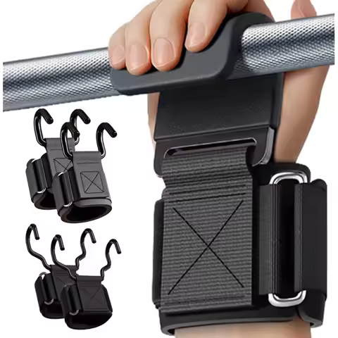 Weight Lifting Hooks Weight Lifting Grips Heavy Duty Pull Up Straps Adjustable Powerlifting Support