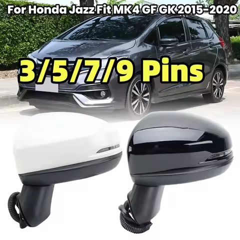 3/5/7/9 Pins Rearview Mirror Assembly For Honda Fit Jazz MK4 GF GK 2015 2016 2017 2018 2019 2020 Sid