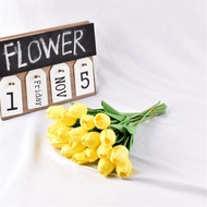 【Premium Quality】 10PCS Tulip Artificial Flowers Real Touch Artificial Bouquet Wedding Decoration Fl