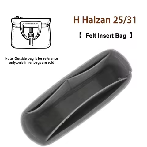 Fits For H Halzan 25 31 Flap Felt Cloth Insert Bag Organizer Makeup Shoulder Travel Inner Purse Port