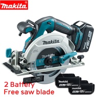 Makita เลื่อยวงเดือน 7 นิ้ว 18V เลื่อยวงเดือนแบตไร้สาย แบต 2ก้อน พร้อมอุปกรณ์ รุ่นสีฟ้า Electric circular saw 2 batteries free send cutting blade