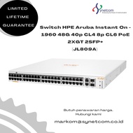 HPE Aruba Instant On 1960 48G 40p CL4 8p CL6 PoE 2XGT 2SFP+ 600W Switch