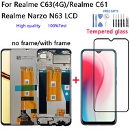 6.74" Original LCD For Realme C63 (4G) C61 Narzo N63 Display Touch Screen Digitizer Assembly Replace