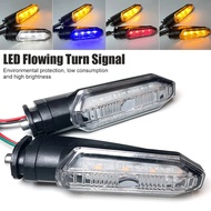 Motorcycle LED Turn Signal Light 12V Dual Color DRL Amber Flowing Water Turn Signal Lamp For Honda C