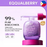 EQQUALBERRY Bakuchiol Plumping Serum– Pore and Wrinkle Minimizer Retinol Alternative Elasticity