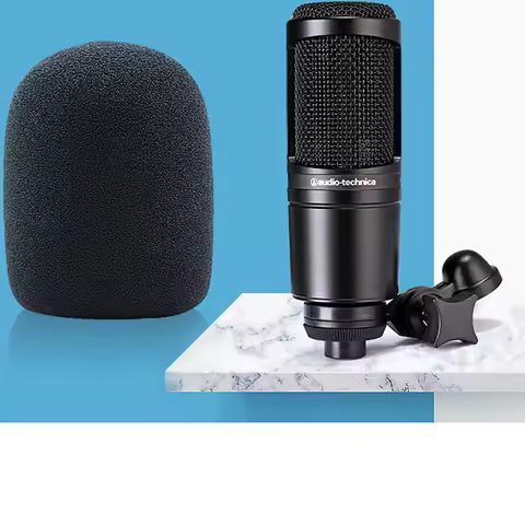 1PC AT2020 Mic Windscreen Cover,Windproof Foam Filter For Audio Technica ATR2500 AT2035 AT2050 AT404