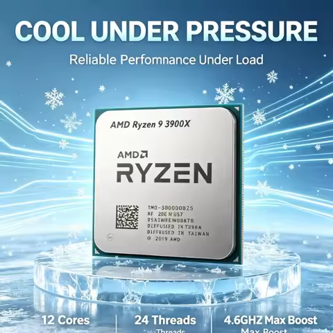 Ryzen 9 3900X Processor For Desktop AMD R9 3900X 3.8GHz Boost Up To 4.6GHz AM4 CPU