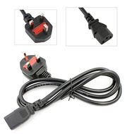 13 Amp 3 pin Power Cord Fuse Cable Fuse CPU Computer Printer PC