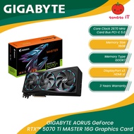 GIGABYTE AORUS GeForce RTX 5070 Ti Master 16G Graphics Card - GV-N507TAORUS M-16GD