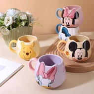 Cartoon Cartoon Ceramic Pot Belly Cup 4 5 0ml Capacity Mug with Spoon Coffee High-Value Men Women Wa