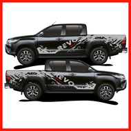 TOYOTA REVO สติ๊กเกอร์ลายโคลนรีโว่ สติ๊กเกอร์ซิ่ง สติ๊กเกอร์ติดรถ ชุดแต่งรีโว่ sticker(สอบถามเพิมทาง