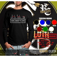 Brompton T-Shirt, Folding Bike, Long Sleeve Bicycle, Distro Shirt