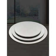 不銹鋼圓桌面圓形單獨面板金屬吃飯餐桌家用酒店圓臺面大轉盤12人