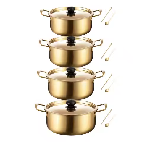 Korean Ramen Cooking Pot Noodles Pot Household Double Handle Multifunction Ramyun Pot Instant Noodle
