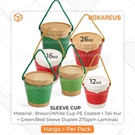 Packaging Cup Paper Bowl Sleeve Soup Ice Cream Cookies Packaging | Sleeve Cup