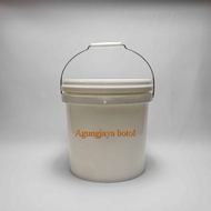 10 Kg White HDPE Pail Bucket + Ttp HDPE Bucket/ Pail Bucket/ Paint Bucket/ 10 Kg Bucket/