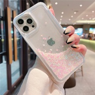 Glitter Bling Liquid Quicksand Phone Case For OPPO Reno 2 Z 2Z 3 4 5 6 7 SE Realme X XT 5 6 7i C11 C