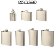 NARCIS Hip Flask Leakproof Portable Alcohol Wine Whiskey Holder