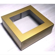 Mas Glass Box 20x20 x7.5 Contents 10pc Cardboard Cake Box Gold 20x20 x7.5