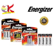 ENERGIZER MAX AA 1.5V ALKALINE DOUBLE A BATTERY BATTERIES 2 PCS (E91BP2) / 4PCS (E91BP4) / 8PCS (E91