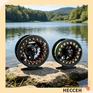HECCEH Fly Reel Combo, Large Arbor Aluminum Fly Fishing Reel, Smooth 3/4 5/6 WT WF Floating Fly Line