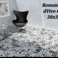 Granit Roman Hitam Putih/Keramik Lantai Hitam Putih/Keramik Motif