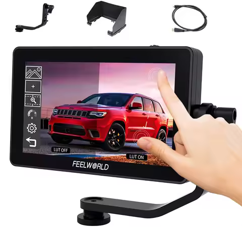 FEELWORLD F6 Plus V2 6 Inch DSLR Camera Field Monitor with Touch Screen, 3D LUT, Full HD 1920x1080, 